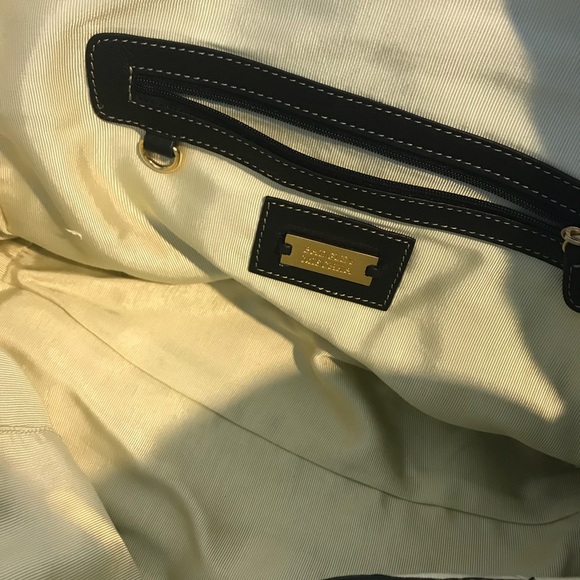 Badgley Mischka leopard black leather shoulder bag - Picture 6 of 6